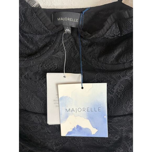 Majorelle Salma Lace Gown Maxi Ruffle Formal Gala Party Guest Evening Black S - Picture 14 of 14